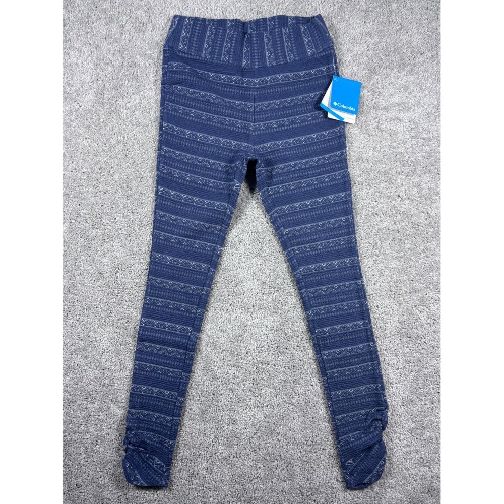 Columbia‎ Mountain Lodge Jacquard Womens Leggings XS Regular Blue Aztec